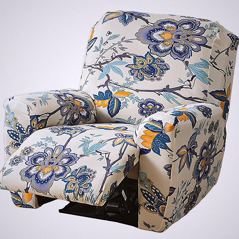 Recliner Chair Covers 4 Pieces Reclining Sofa Couch Stretch Slipcover Protector