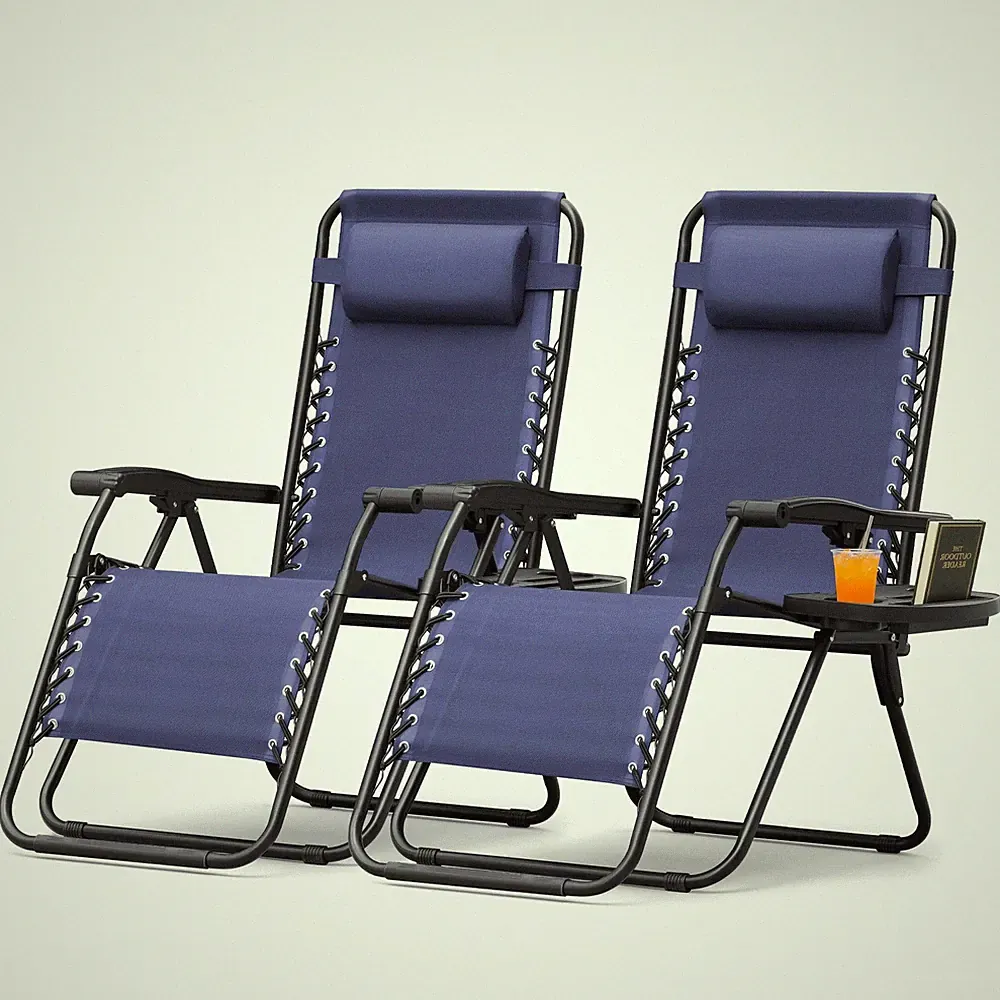 Zero Gravity Chair Folding Reclining Patio Lawn Outdoor
